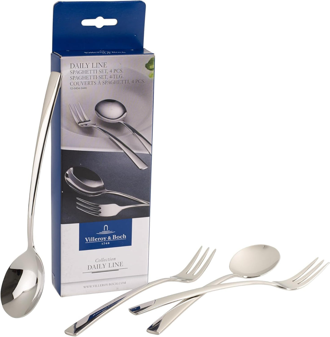Villeroy & Boch – Daily Line Specials Spaghetti Besteck Set 12 Teilig Spülmaschinenfest, Pastabestec