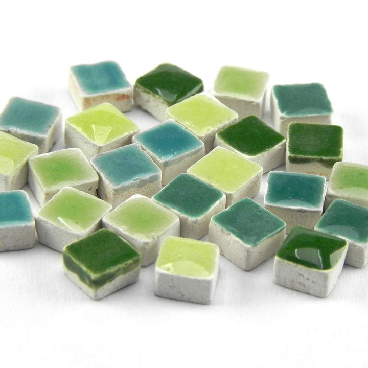 Mosaik-Minis (5x5x3mm), 5000 Stück, mix grün Mix Grün, Mxvr, Mix Grün, Mxvr