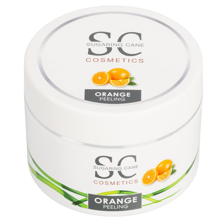 Zucker-Peeling | Sugar Body Scrub ohne Konservierungsmittel | Dusch- & Körperpeeling | Orange, 200 m