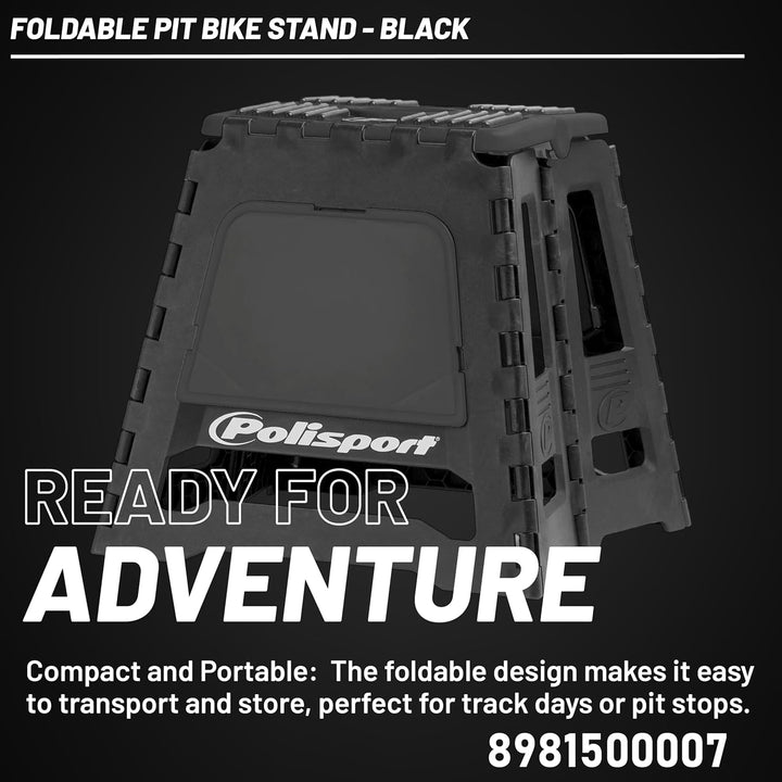 Polisport Ständer faltbar schwarz 8981500007, Schwarz