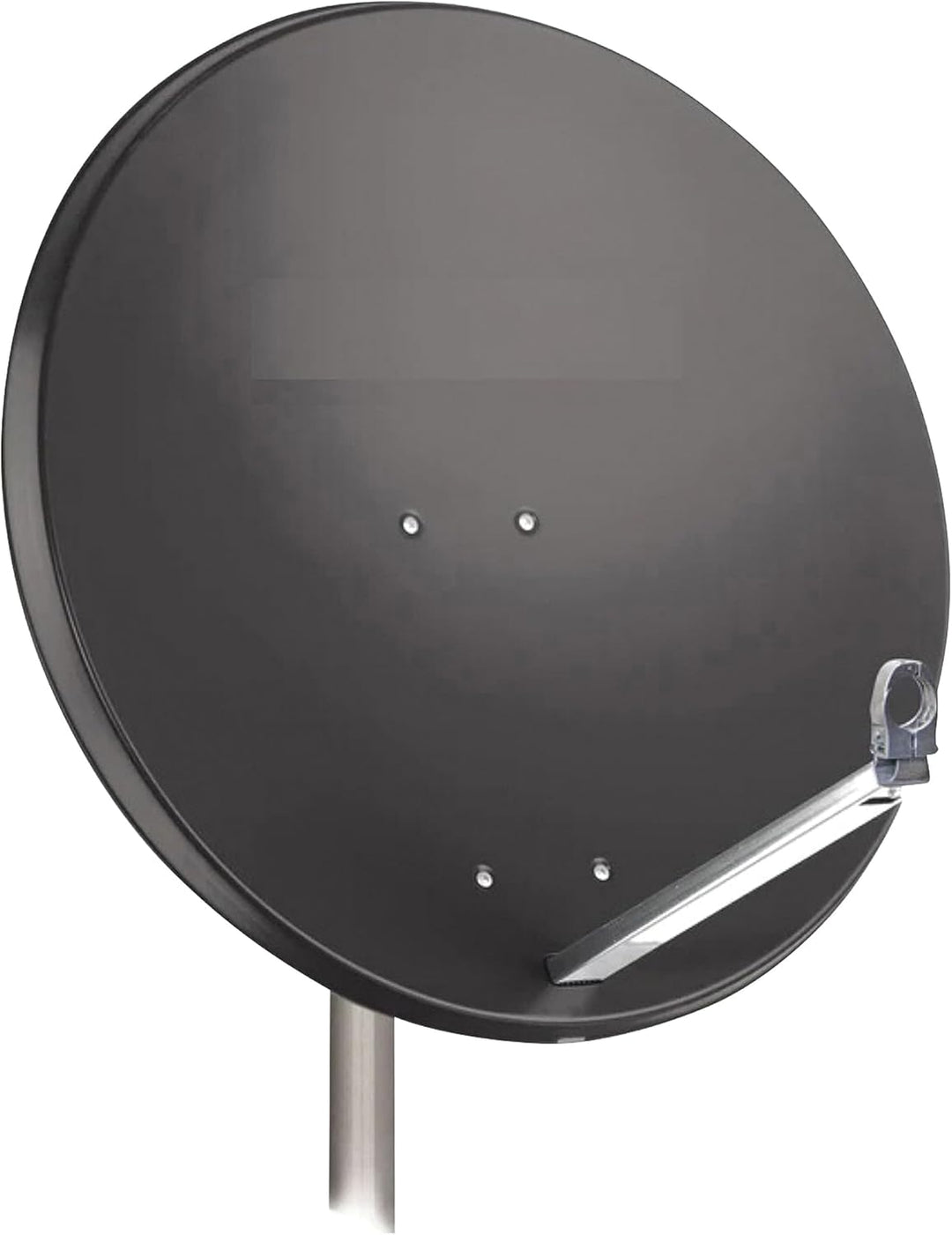 Opticum X80 Satelliten-Antenne 80 cm, Stahl - anthrazit, incl. 2 Mastbefestigungsschellen - mit Sing