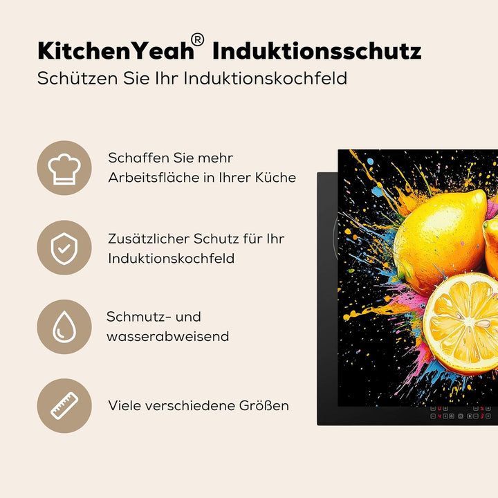 Herdabdeckplatte 59x52 cm Einteilig Induktionsmatte Küche Abdeckung Ceranfeld Herd Abdeckplatte Deko