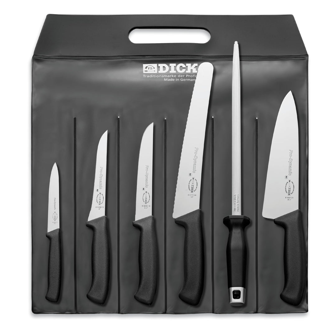 F. Dick ProDynamic Kochmesser-Set 6-teilig (2 Küchenmesser, Ausbeinmesser, Kochmesser Univesalmesser