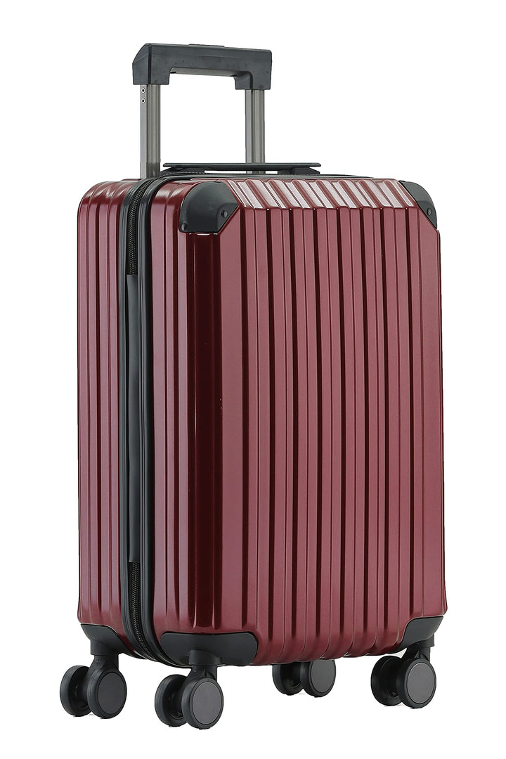 Münicase M816 TSA-Schloss Koffer Reisekoffer Trolley Kofferset Hardschale Boardcase Handgepäck (Wein