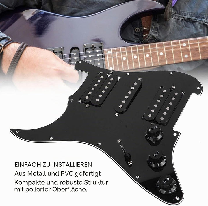 Geladenes E-Gitarren-Schlagbrett Vorverdrahtetes Schlagbrett mit HSH-Tonabnehmer für ST/SQ-E-Gitarre