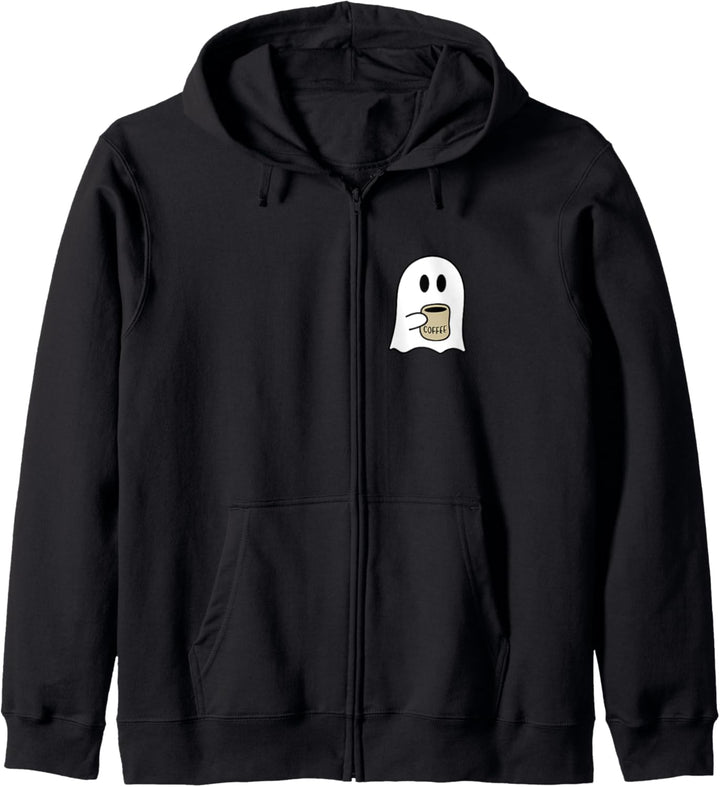 Spooky Season Coffee Lover Ghost Design for October festive Kapuzenjacke