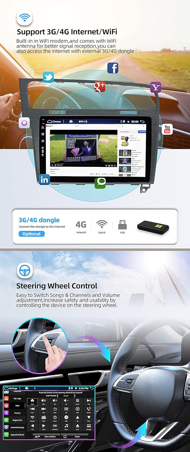 JOYX - 6G+128G - Android 15 IPS Autoradio Passt für Golf 7 (2013-2018) - Kabellos CarPlay/Android Au