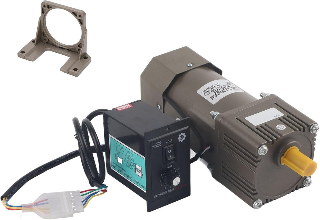 AC 220V 90W Motor mit einstellbarer Drehzahl Stufenlos regelbarer Frequenzumrichtermotor mit Getrieb