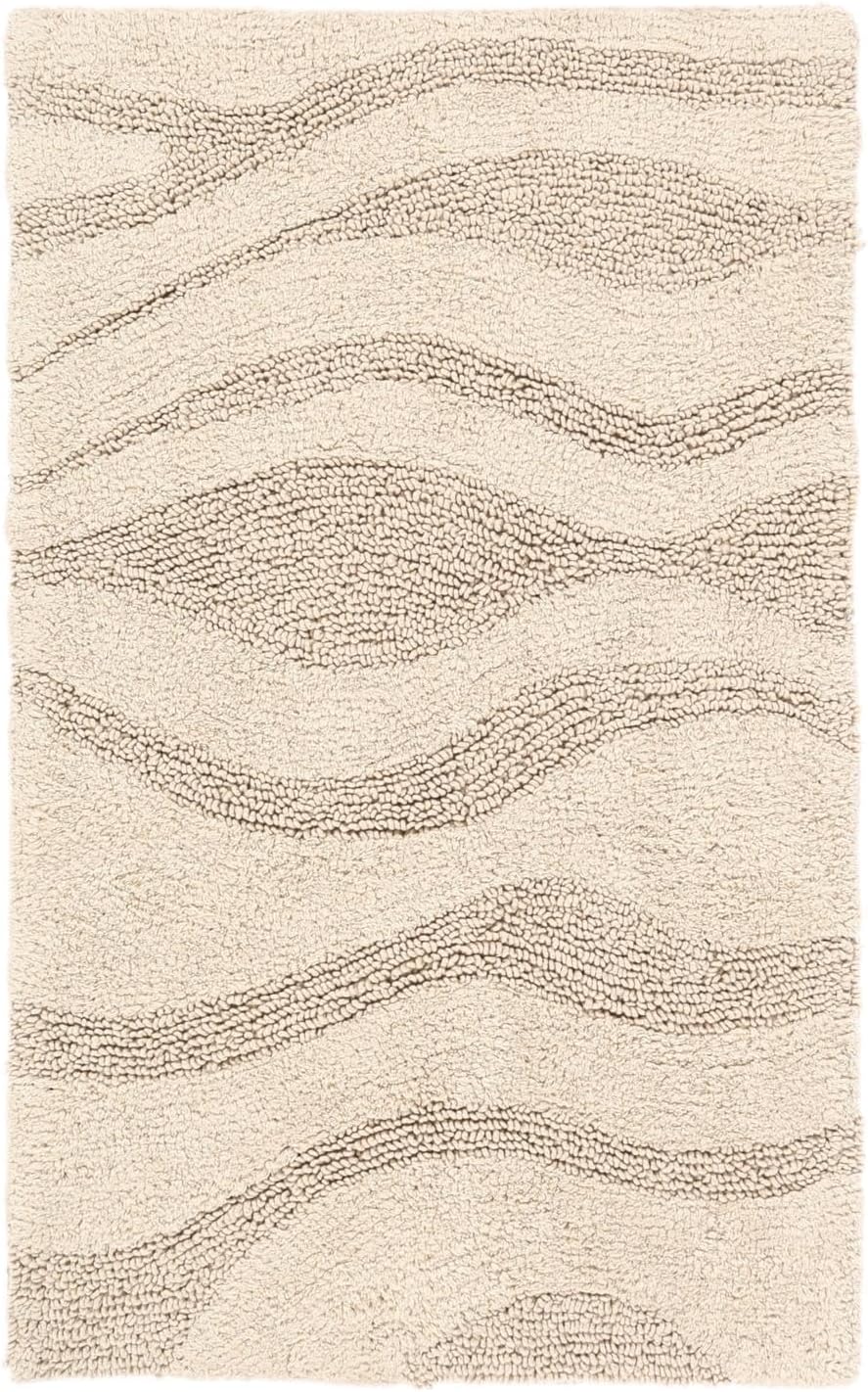 RugVista Badematte Breeze, 80 x 50 cm, Rechteckig, Mittelflor, Anti-Rutsch, Moderner Badteppich, Mas