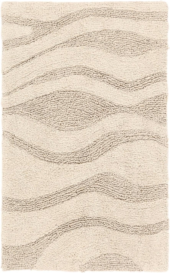 RugVista Badematte Breeze, 80 x 50 cm, Rechteckig, Mittelflor, Anti-Rutsch, Moderner Badteppich, Mas