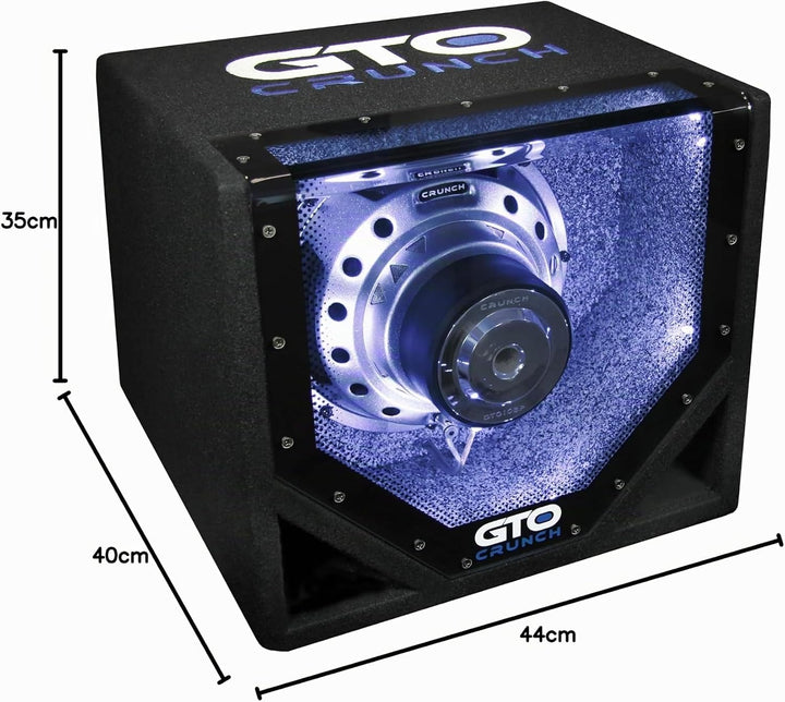 Crunch GTO10BP - 25 cm (10") Single-Bandpass-System aus der GTO Serie mit 600W MAX | Auto-Subwoofer