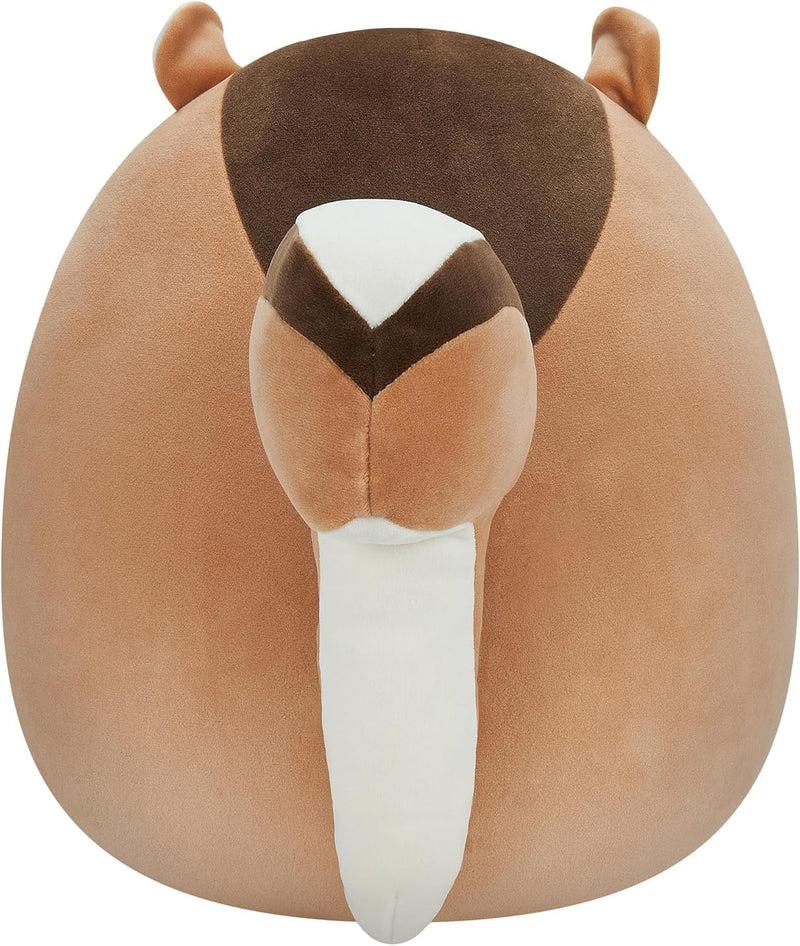 Squishmallows SQCR04134 - Melzie das Streifenhörnchen 30 cm, offizielles Kelly Toys Plüsch, superwei