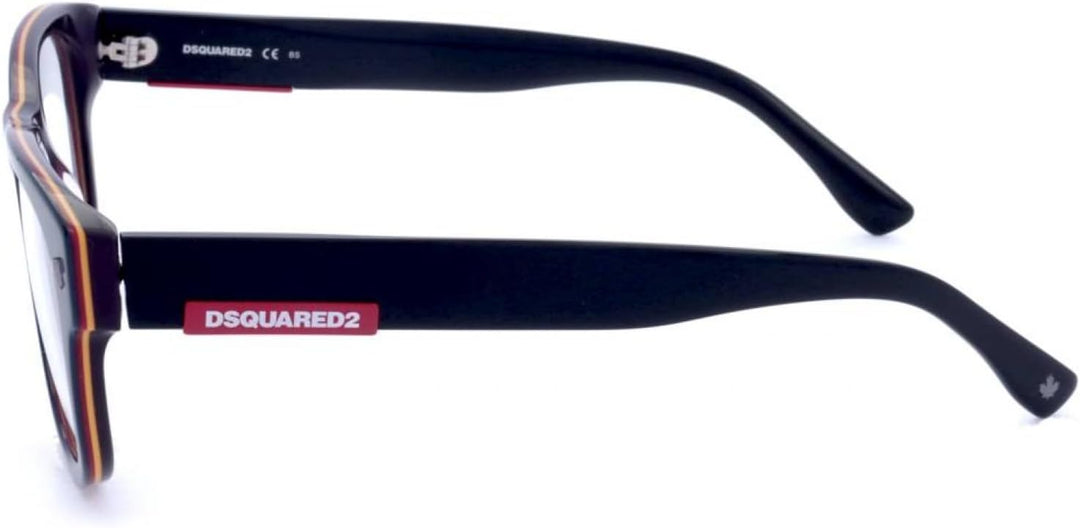 DSQUARED2 D2 0048 Brille, Blue Black, 51 für Herren, Blauschwarz