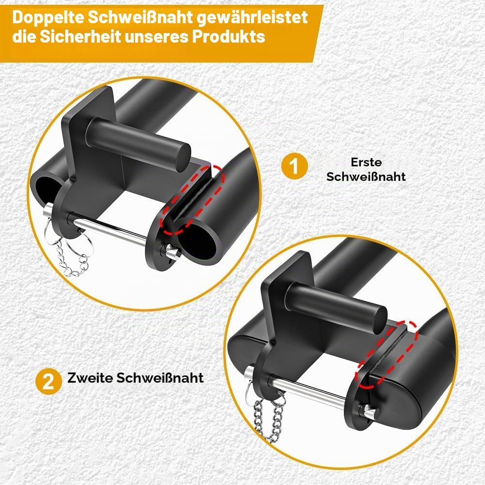 Kipika Power-Rack-Zubehör für 5/8" und 1" Löcher - Hochbelastbare Heimfitnessausrüstung für 2x2 oder