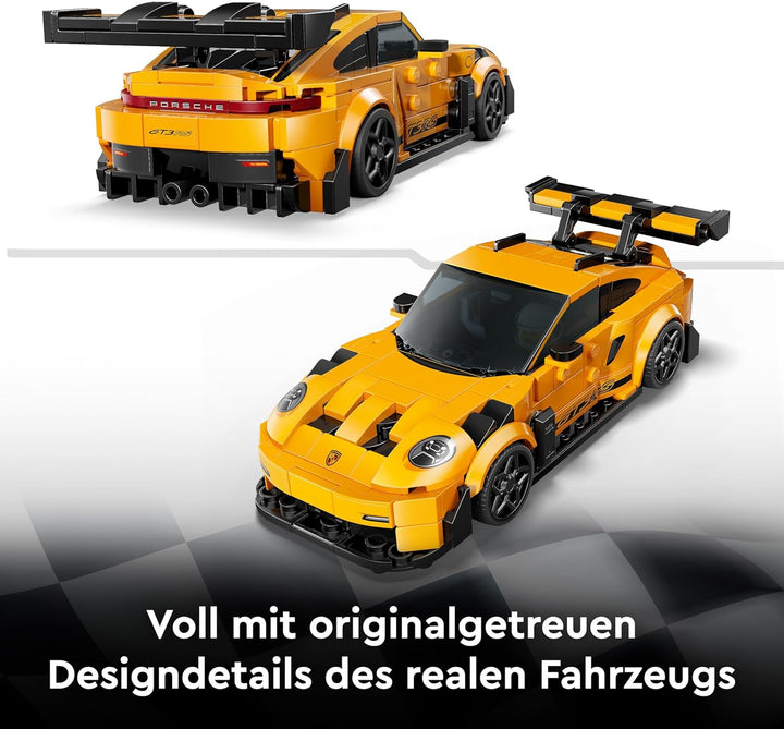 LEGO Speed Champions Porsche 911 GT3 RS Supersportwagen - Spielzeugauto mit 1 Minifigur zum Sammeln