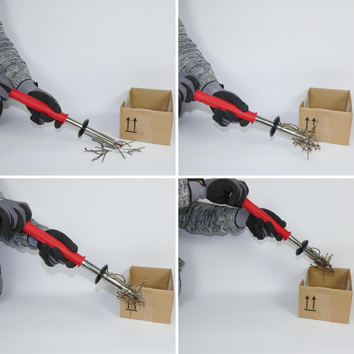 Aschemagnet, Nagelmagnet, Kaminofenmagnet zur sicheren Entfernung von Eisenteilen, auch aus der heis