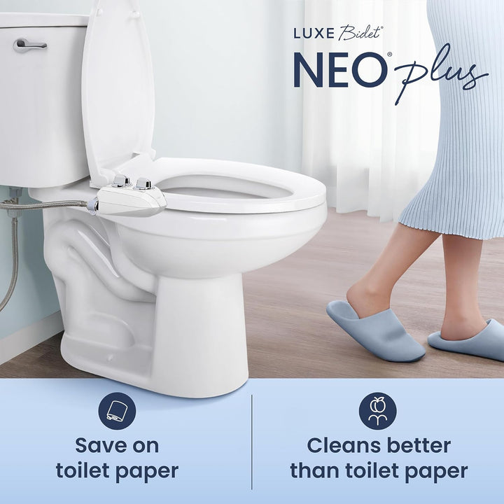 LUXE Bidet NEO 120 Plus – WC-Sitzaufsatz der nächsten Generation mit innovativen EZ-Lift-Scharnieren