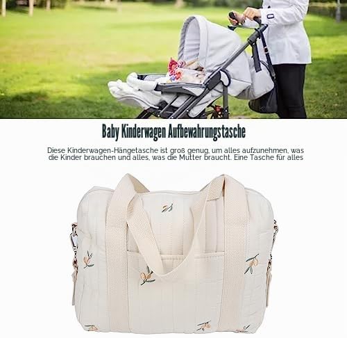 Focket Baby Kinderwagen Organizer, Universal grosse Raum Baby Windel Tasche mit Reissverschluss, Sti