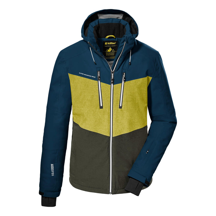 killtec Men's Ski Functional Jacket with Zip-Off Hood and Snow Guard XXL dunkelpetrol, XXL dunkelpet