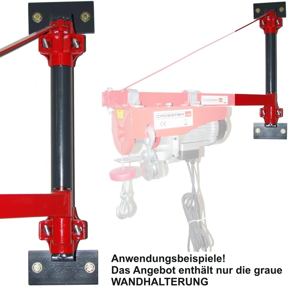 Spezial WANDHALTERUNG 1000kg für Seilwinde CROSSFER Schwenkarme KST250 bis KST1000 und für andere He