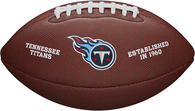 Wilson American Football NFL TEAM LOGO, Offizielle Grösse, Mischleder OFFICIAL Tennessee Titans, OFF