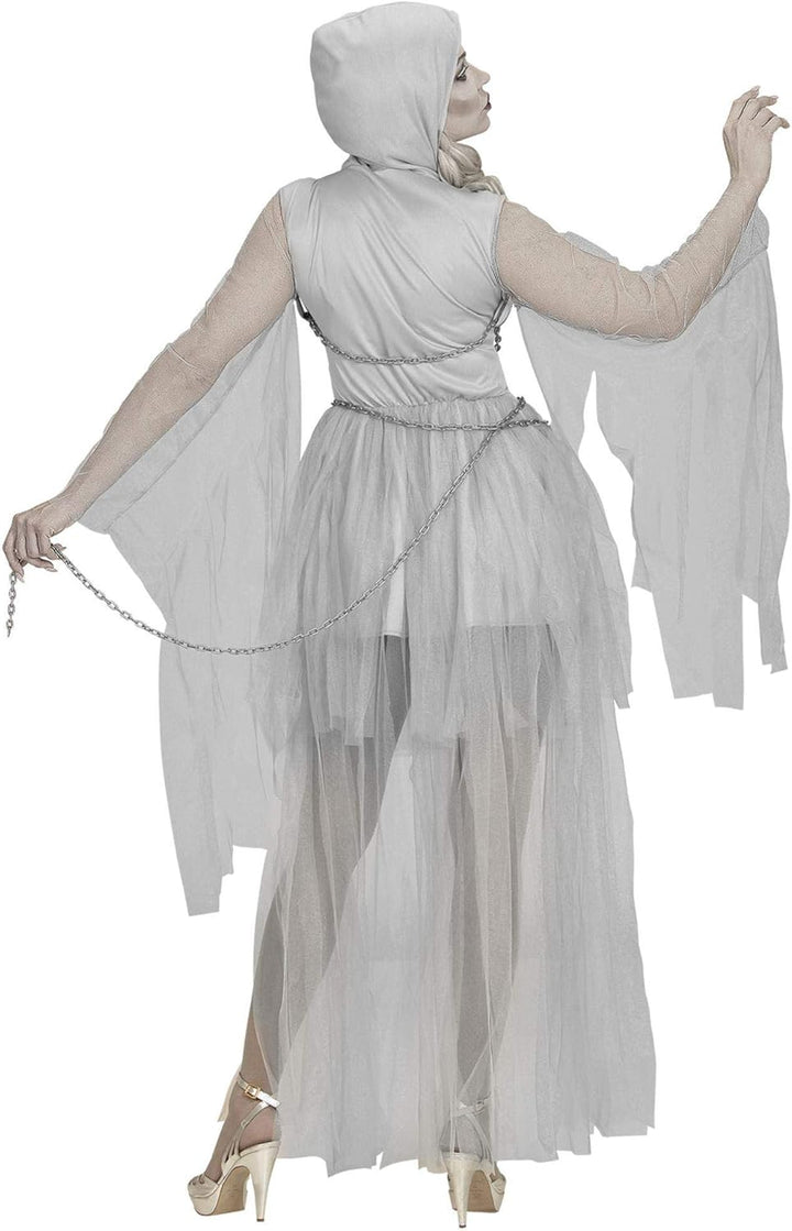 W WIDMANN MILANO Party Fashion - Kostüm Geist in Ketten, Kleid, Gespenst, Faschingskostüme, S