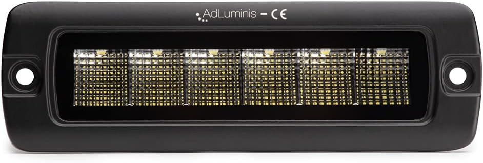 AdLuminis Blackline LED Arbeitsscheinwerfer 30 Watt 2300 Lumen, Flood, Einbau, Zusatzscheinwerfer, A