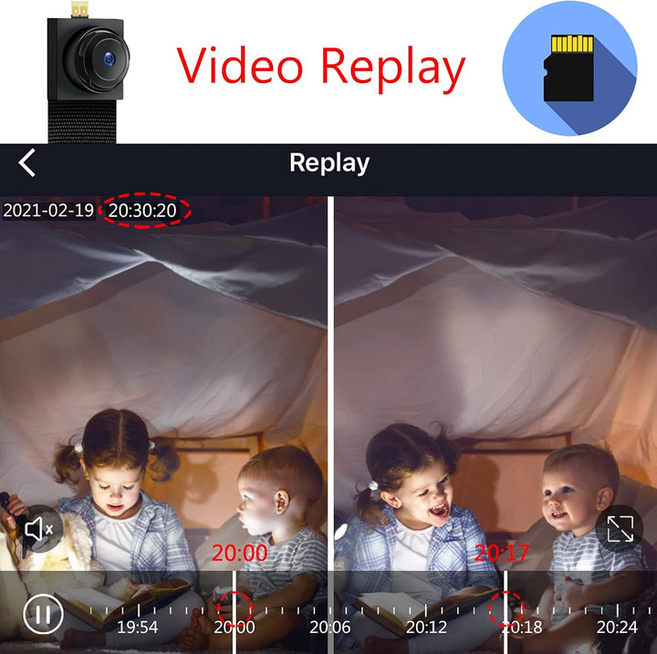 LXMIMI Mini Kamera WiFi, HD 1080P Kleine Kamera Unterstützung 2,4 und 5g WiFi mit Bewegungserkennung