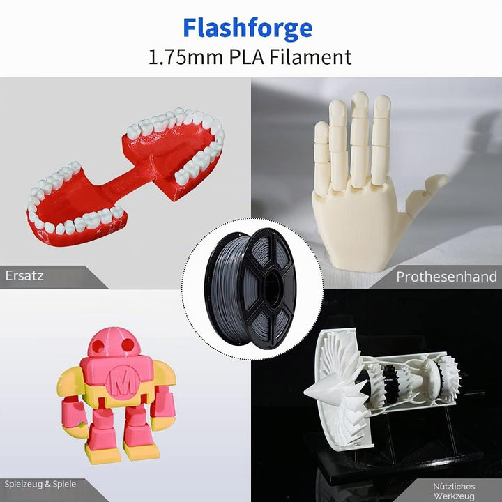 FLASHFORGE® PLA-Filament für 3D-Druck, 1,75 mm, 1 kg, Rolle für Creator Serie