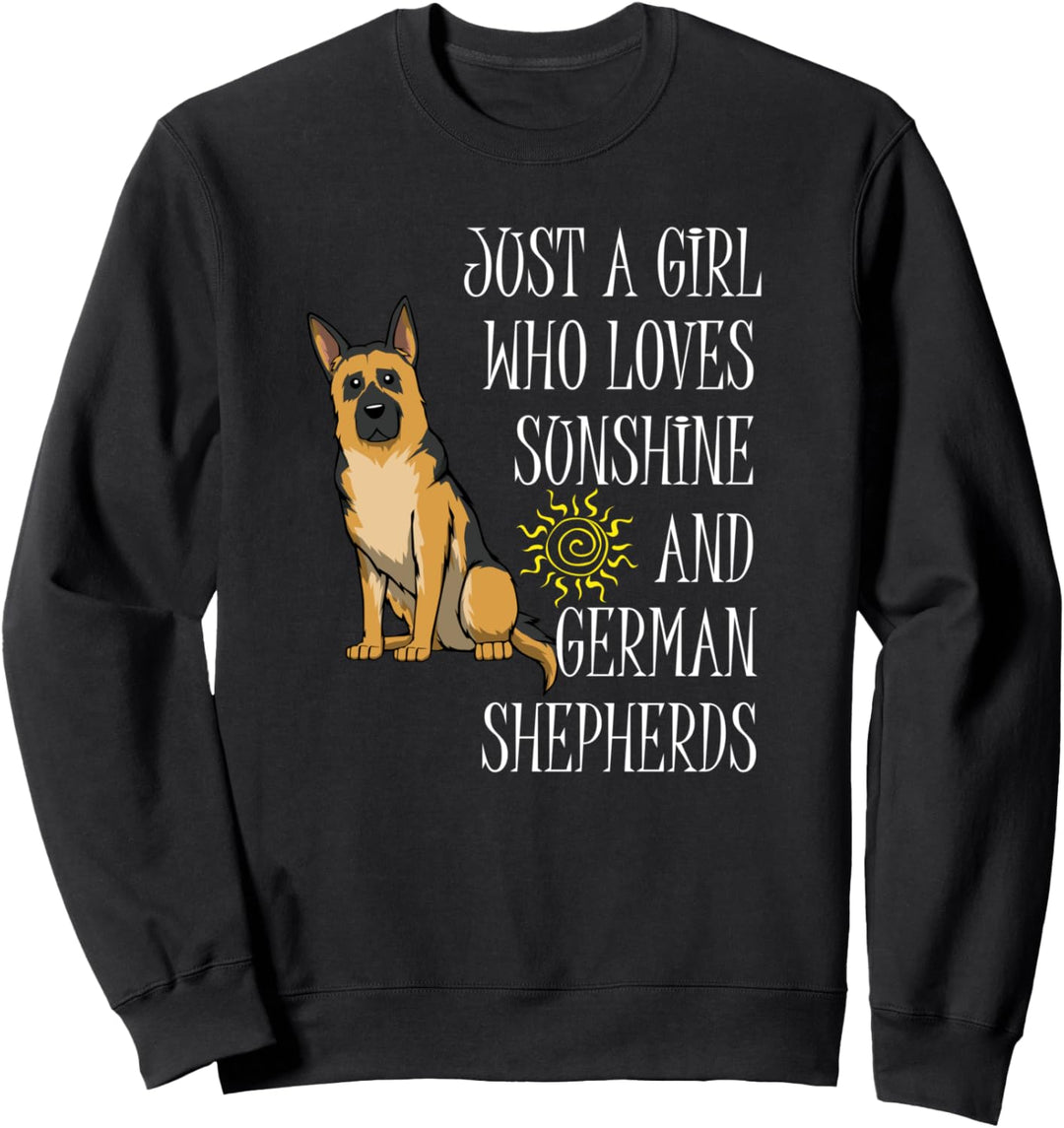 Sonne und Schäferhund Hunde Mama Spruch Sweatshirt
