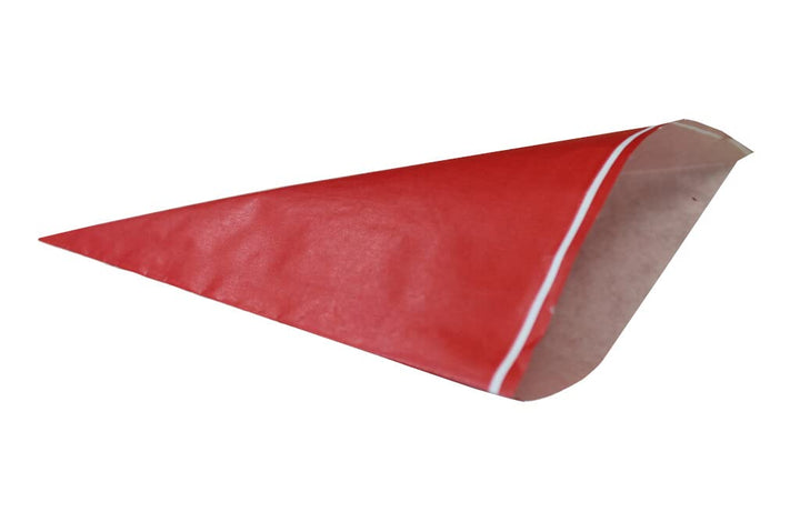 Spitztüten aus Papier Länge ca. 19 cm für ca. 125 g Inhalt - ROT (200 Stück), 200