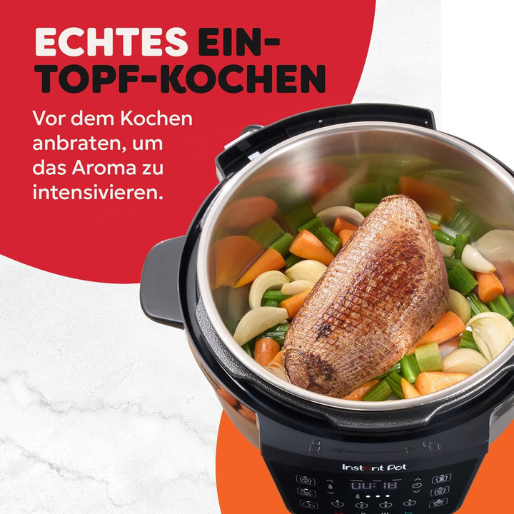 Instant Pot Multikocher XL 7.1L 7-in-1 Smart Cooker - Schnellkochtopf, Schongarer, Reiskocher, Sauti