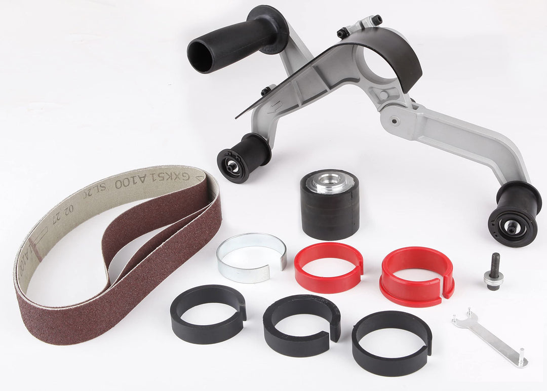 Aidelife Rohrbandschleifer-Aufsatz Adapter Zubehör, Edelstahl, Metall, Holz,Rohrpolieren, Schleifen