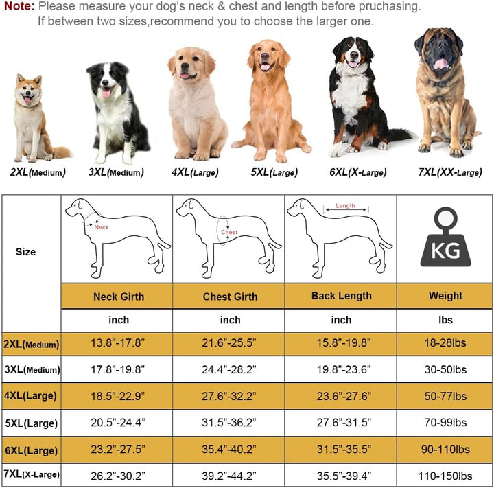 Hunde Pyjamas für grosse und mittlere Hunde, Jumpsuit mit Vier Beinen, extra dehnbar, Haustierkleidu