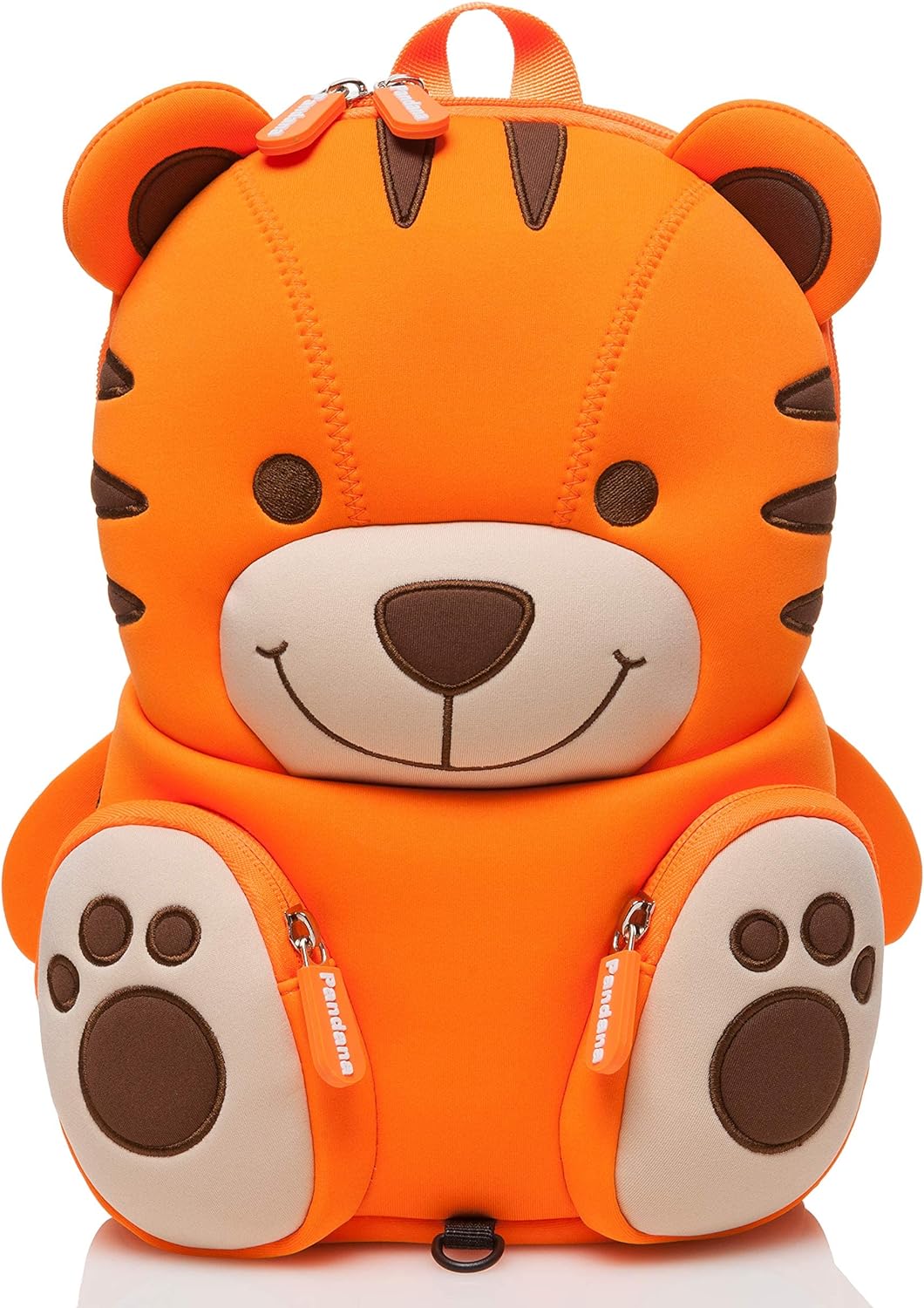 Pandana Kleiner Kinderrucksack Tommy Tiger mit Brustgurt für Jungen und Mädchen von 2-5 Jahren, Kind