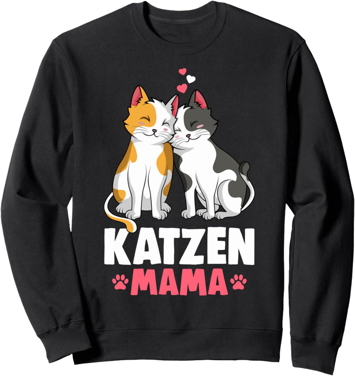 Katzen Mama Katzenmama Katze Damen Sweatshirt
