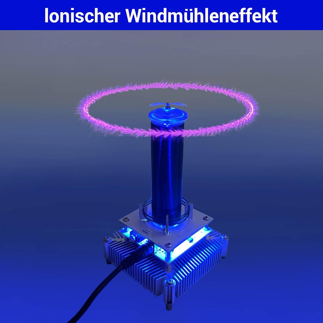 DONGKER Musik Tesla Spule, Lichtbogen Plasma Generator, Music Tesla Coil Lautsprecher mit Audiokabel