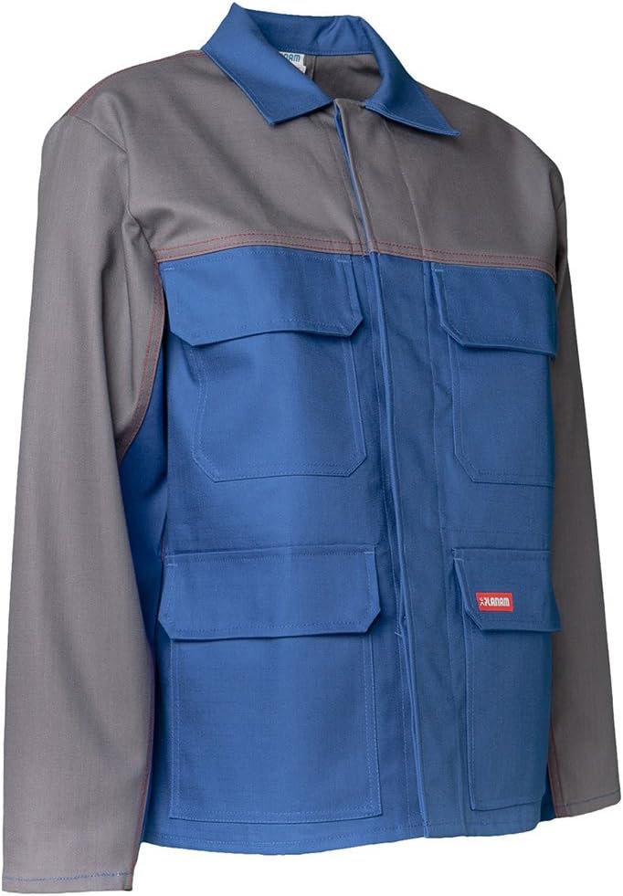 Planam Grösse 110 Herren Major Protect Jacke 1-lagig kornblau grau Modell 5200 Kornblau/Grau 110, Ko