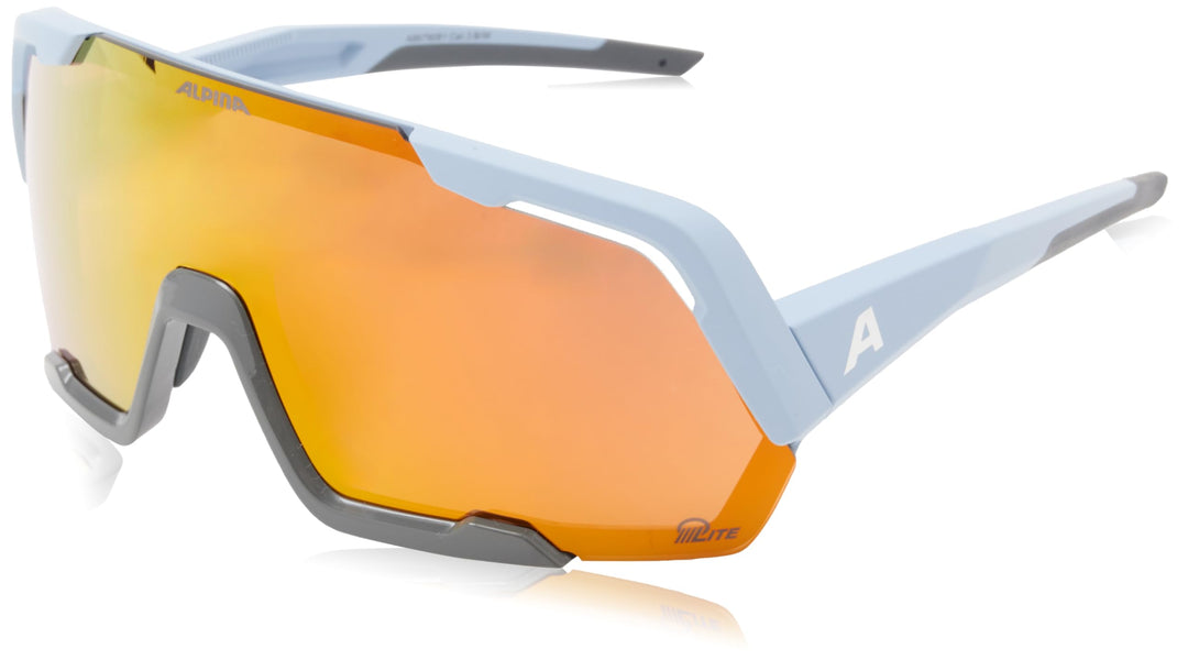 ALPINA Unisex Rocket Q-lite Sportbrille (1er Pack) Einheitsgrösse Smoke-blue Matt, Einheitsgrösse Sm