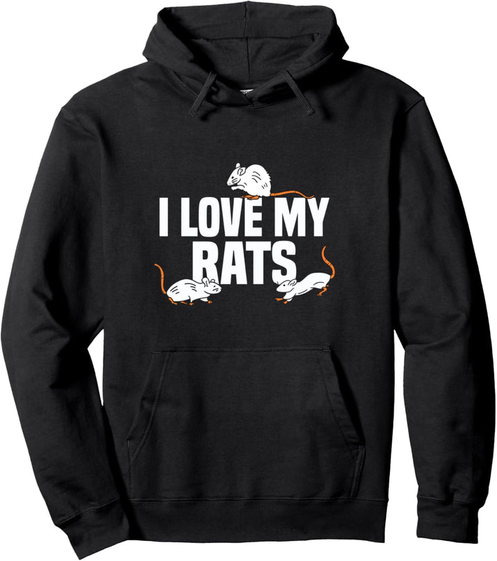 Ratte Ratten Haustier Rattenlieb Pullover Hoodie
