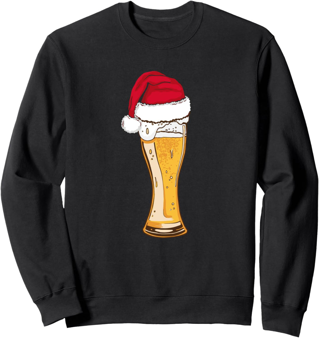 Weissbier München Bayerische Graphik Santa Mütze Hefeweizen Sweatshirt