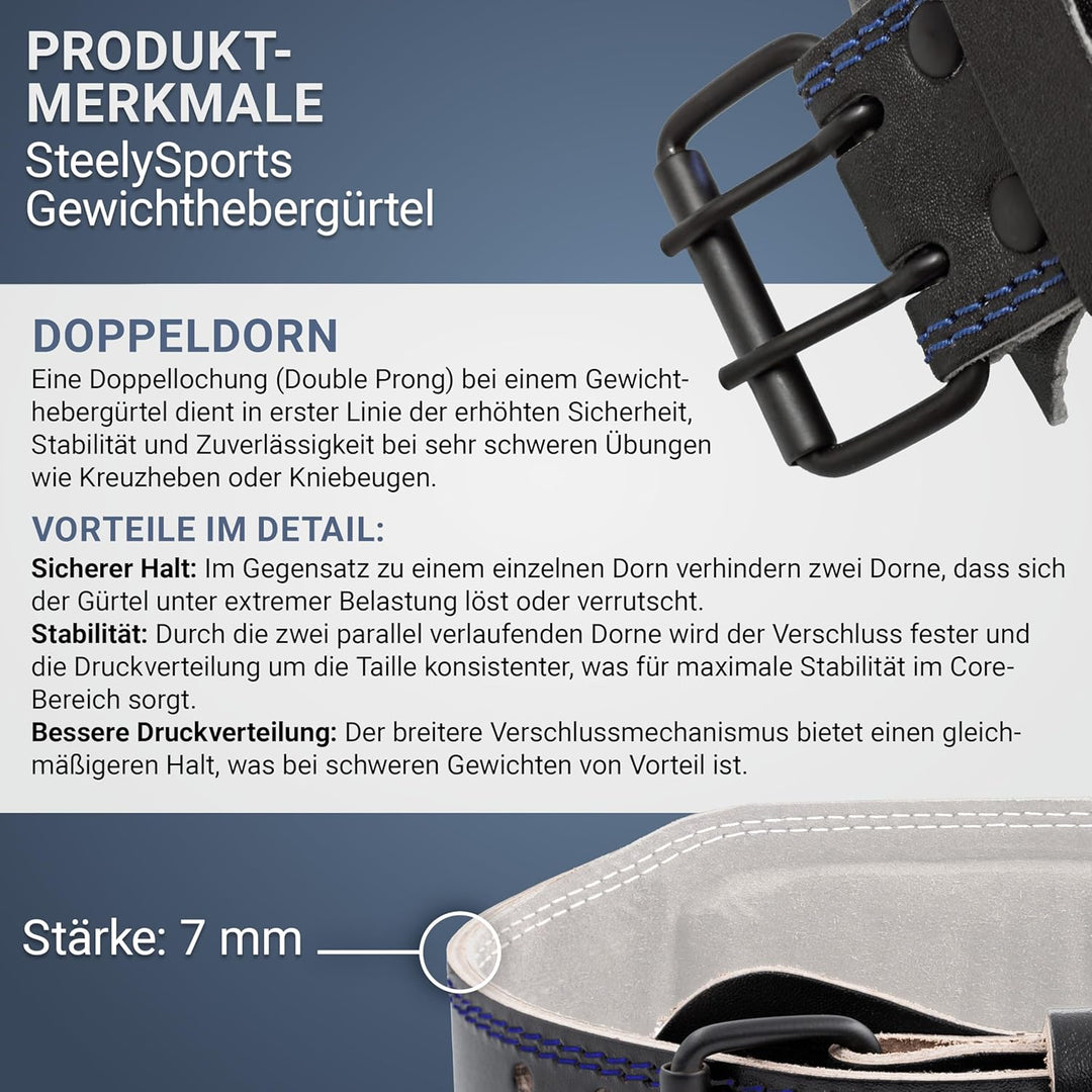 Herren Gewichthebergürtel Leder/Trainingsgürtel (Krafttraining Bodybuilding Gürtel, Gurt Gewichthebe