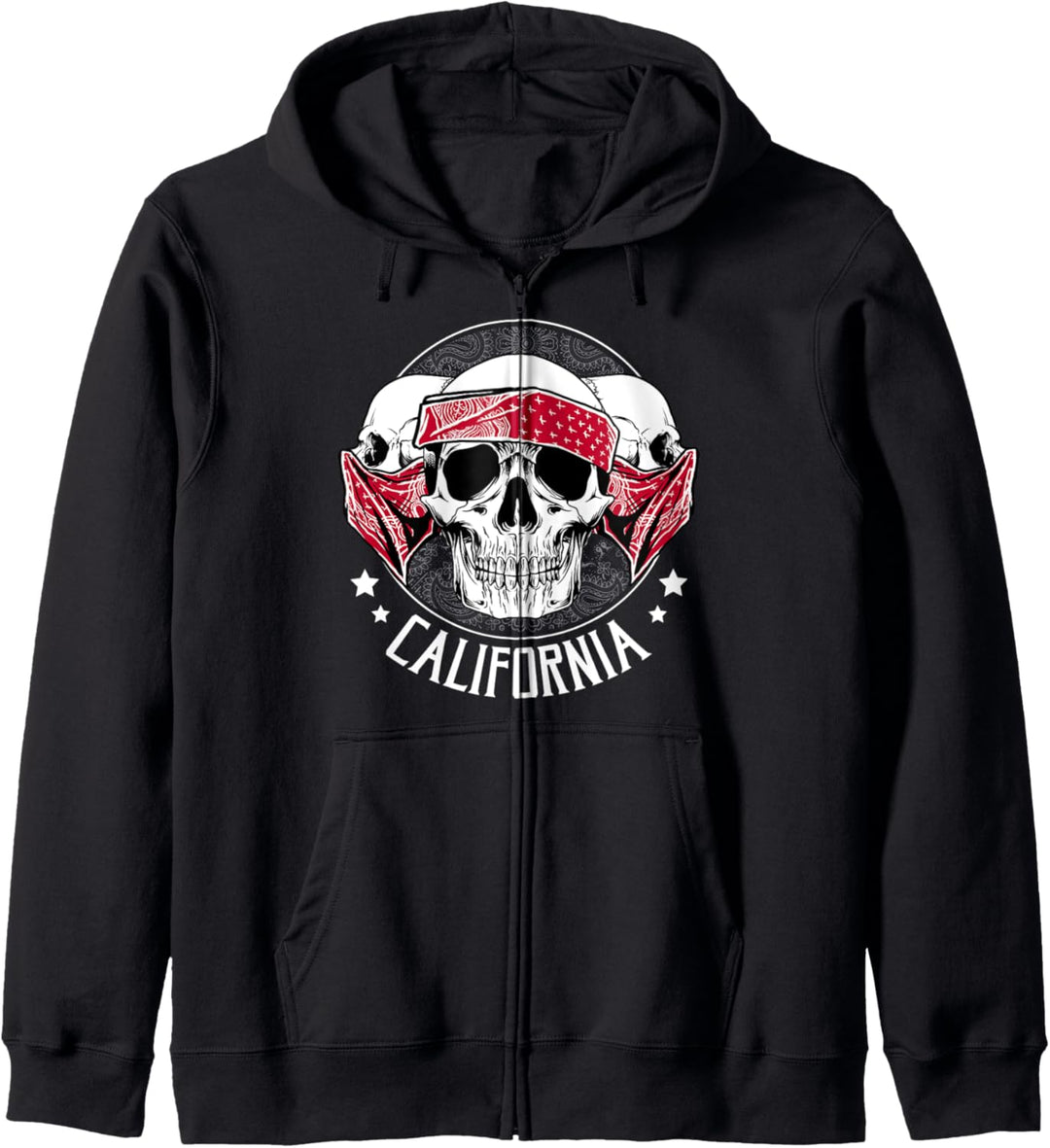 OG California Gangster Bandana Geschenk-Design Totenköpfe Kapuzenjacke