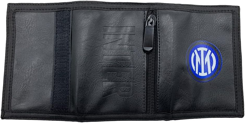 Inter Brieftasche aus PU, offizielles Produkt, Schwarz