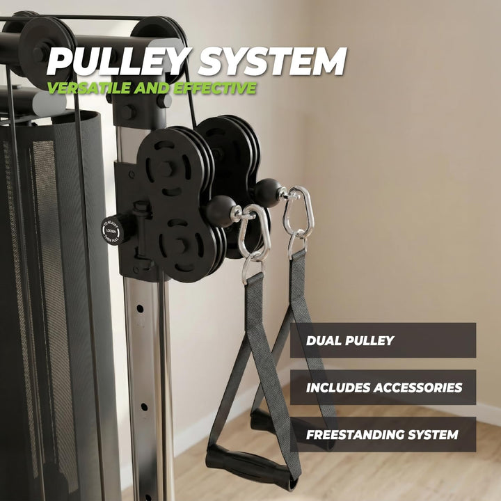 VirtuFit KH200 Homegym Kraftstation – Multifunktionales Fitness‑Kraftgerät mit 80 kg Gewichtsstapel,
