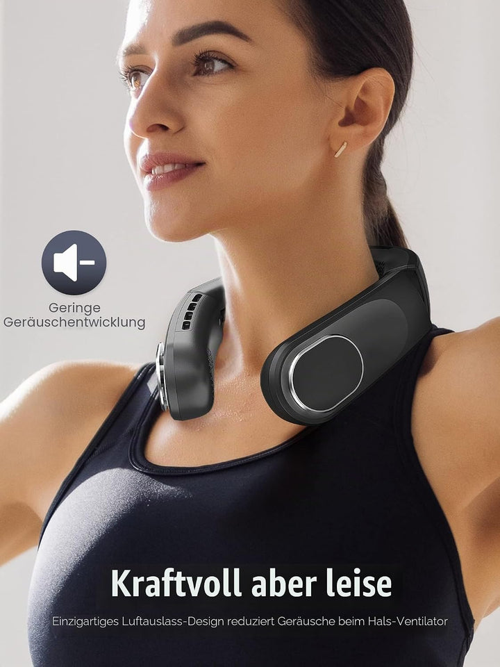 ChillGo Halsventilator – 4 Turbo Faltbarer Tragbarer Ventilator – Persönlicher blattloser Ventilator