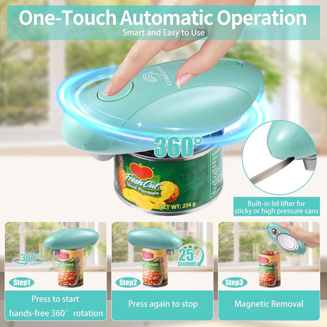 Automatischer Dosenöffner Elektrisch mit Einem Tastendruck, Dosenöffner Ohne Scharfe Kanten,USB‑Type