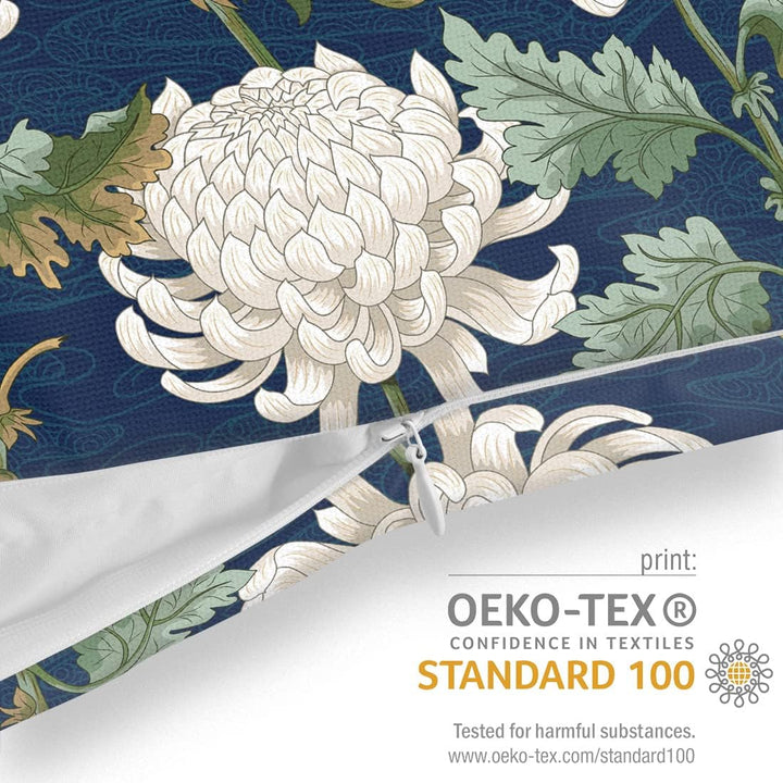 VOID Chrysanthemen Blumen Kissenbezug Kissenhülle Sofakissen Kissen Deko Outdoor-Kissen Dekokissen,
