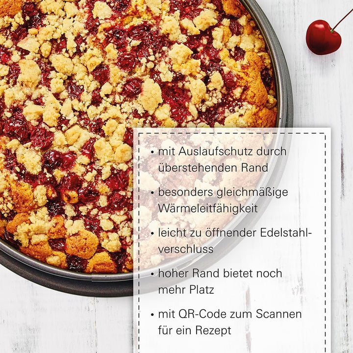 Birkmann, Easy Baking, Springform Ø 28 cm, runde Kuchenform mit hohem Rand, antihaft, auslaufsicher,
