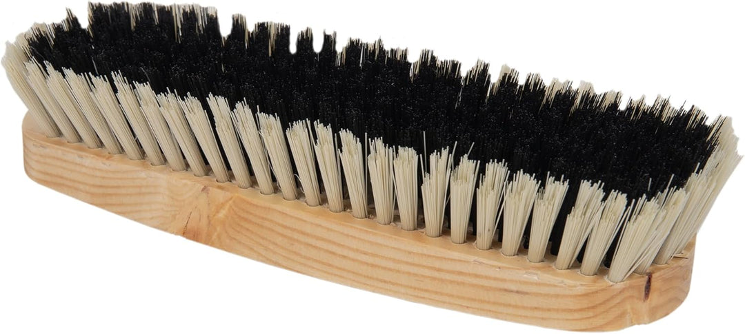Cofan Reinigungsbürste Kleiderbürste, weiche und robuste PVC-Fasern, ergonomischer Holzgriff, geeign
